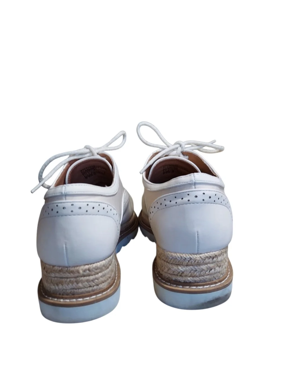 Torrid Brogue Platform Oxfords Cream Chunky Lug Sole Shoes 8.5WW